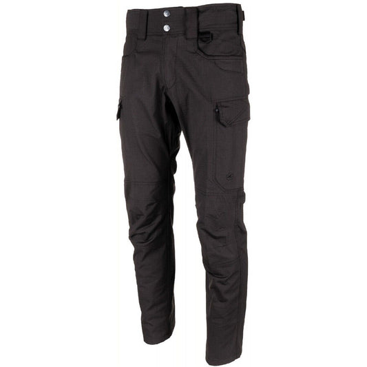 Trousers Military Tactical Hunting Fishing Storm Rip Stop Black MFH Men's