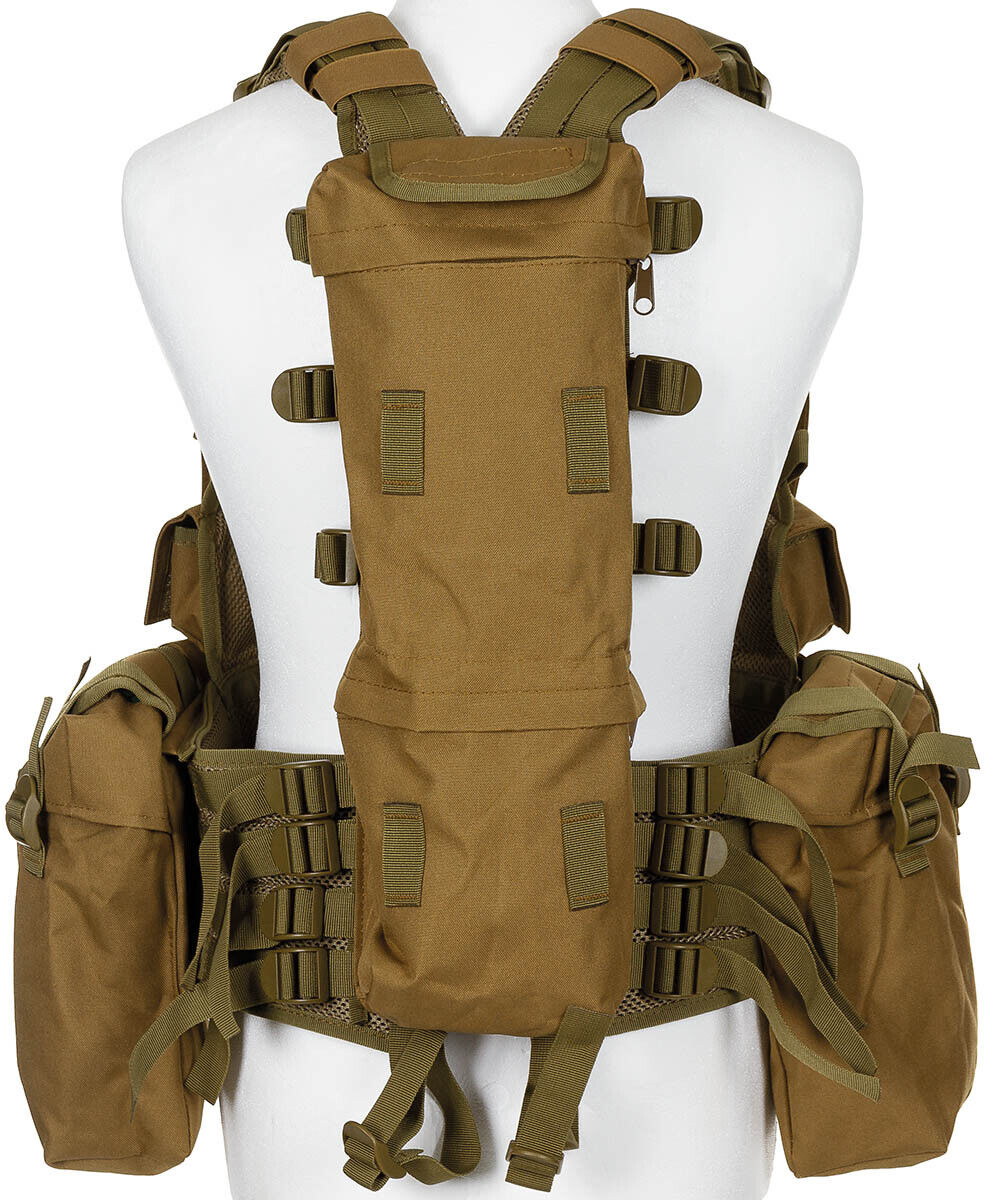 Tactical Vest Military Army Combat Lightweight Various Pockets Coyote Tan