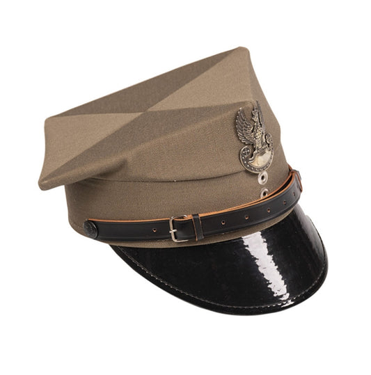 Polish Army Men Visor Hat - Military Surplus Vintage Used Classic