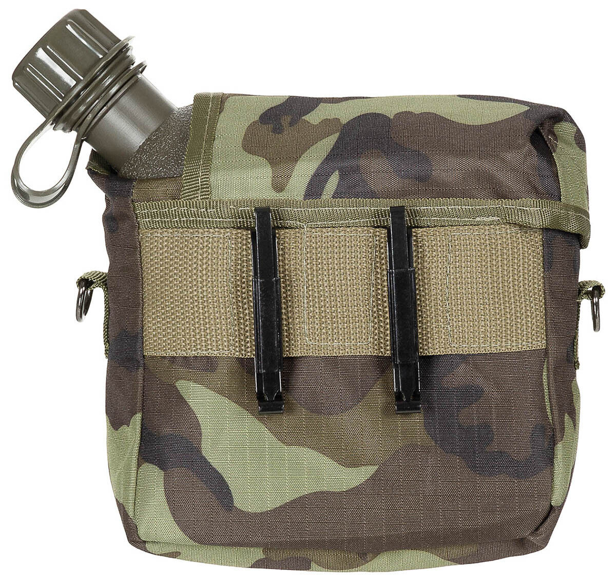 US Army Military Canteen Angular With Cover M 95 CZ Camo