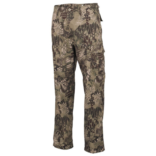 US Combat Battle Trousers BDU Snake FG Men's Trousers Army Hunting MFH Camo