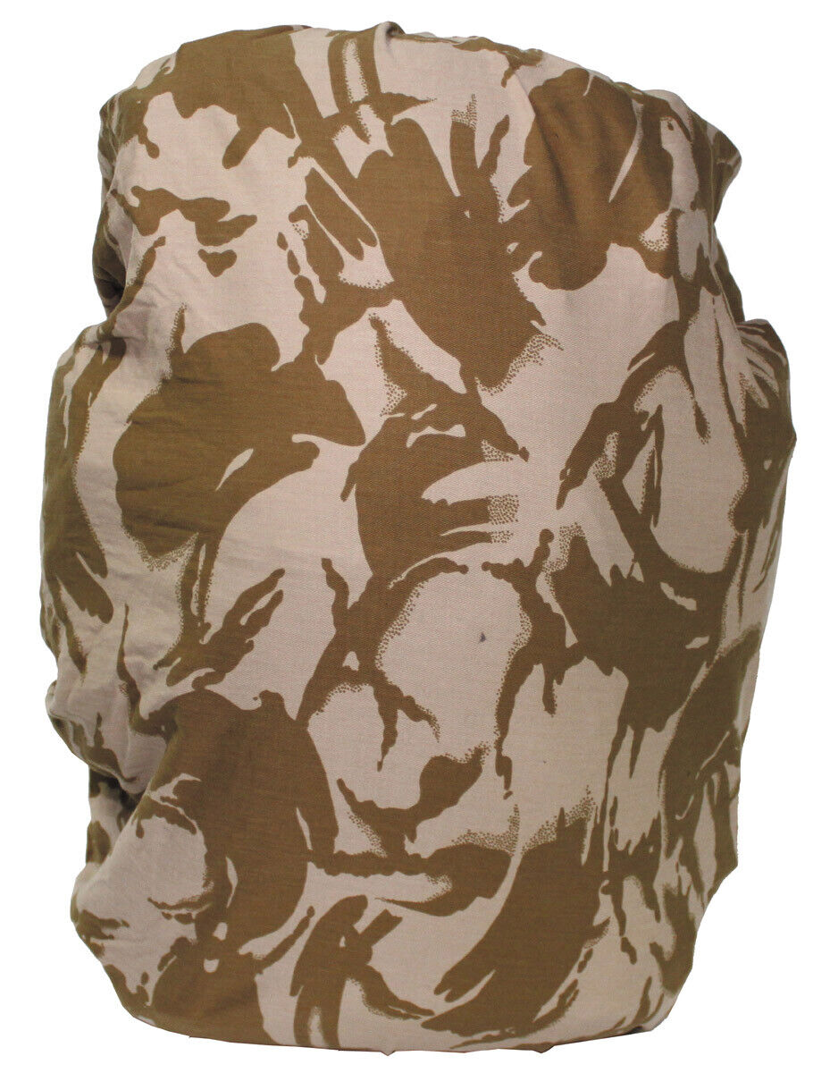Original British Army Military Cover For Backpack Small DPM Desert Camo Used