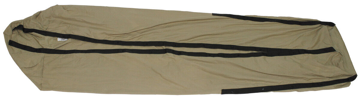 Original Dutch Army Military NL Sleeping Bag Inside M90 Green Cotton Polyester Used