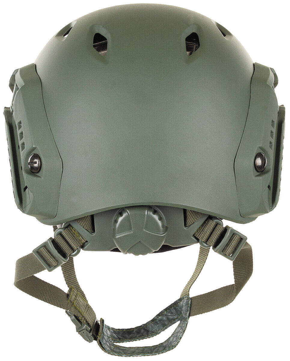 US FAST Paratrooper Combat Helmet OD Green Adjustable Ventilated ABS Plastic