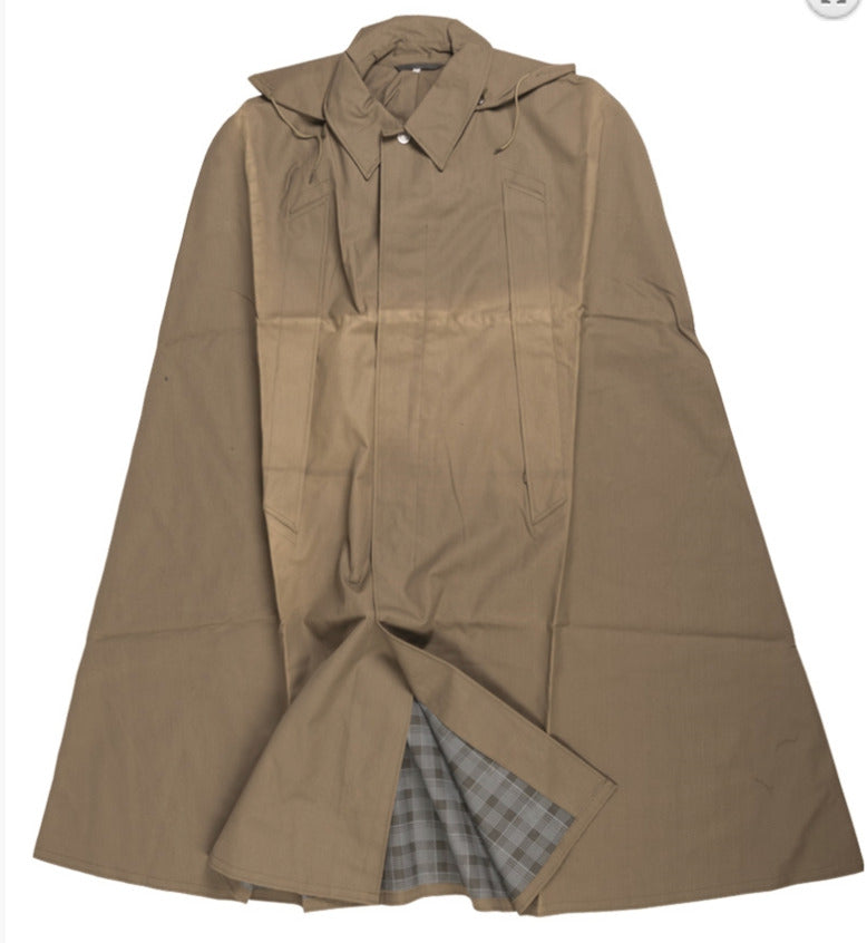 East German Army OD Wet Weather Poncho Vintage Military Surplus Durable Used