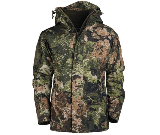 MIL-TEC Military Army Wasp Z1B Wet Weatherproof Jacket With Fleece Liner Camo