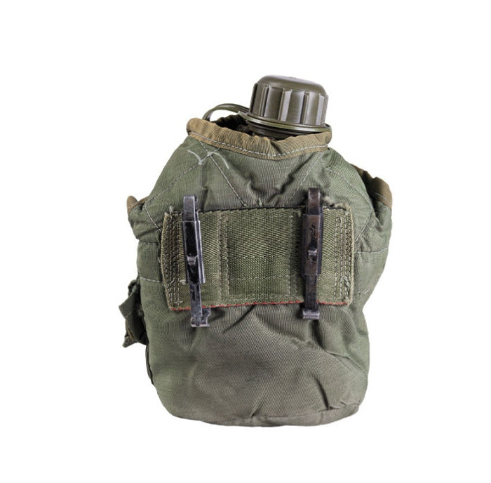 US 0.75 Ltr Canteen with Cover Vintage Military Surplus Used Outdoor Gear
