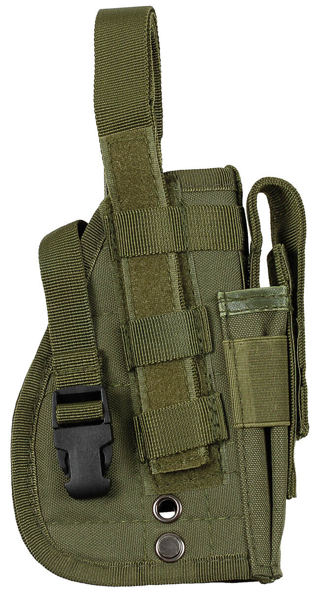 Pistol Holster Military Army Combat Style MOLLE Right OD Green