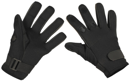Gloves Tactical Breathable Army Military Lightweight Mesh Neoprene Black