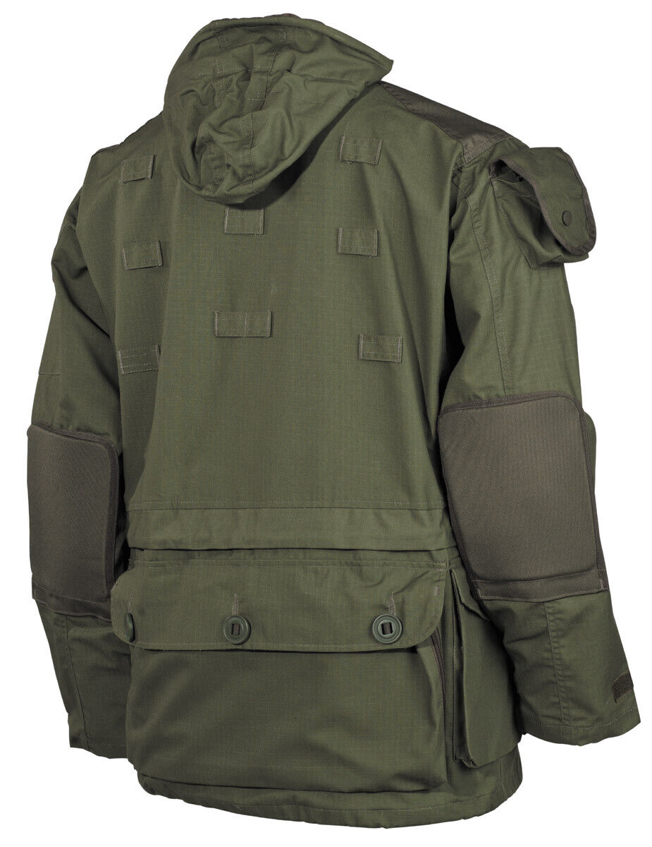Commando Jacket Smock Hiking Mens Parka Hunting Army Ripstop Coat OD Green MFH