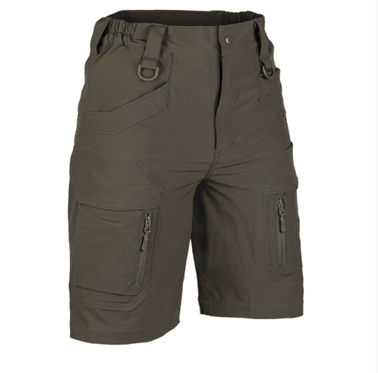 MIL-TEC Ranger Elastic Assault Army Style GymTraining Shorts OD Green