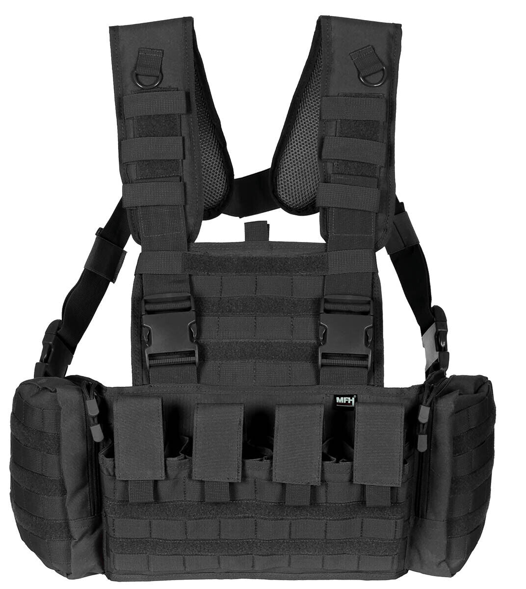 Vest With Modular System Chest Rig Light Tactical Combat Mission Black