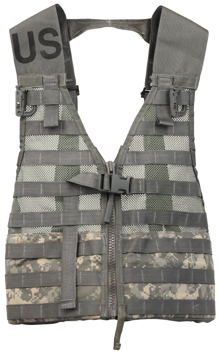 Original US Army Military Combat Vest MOLLE II Modular FLC AT-digital Used