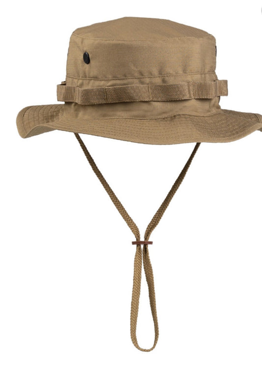 US Army Style Hat Outdoor Hunting Fishing Boonie Summer Cap Coyote One Size