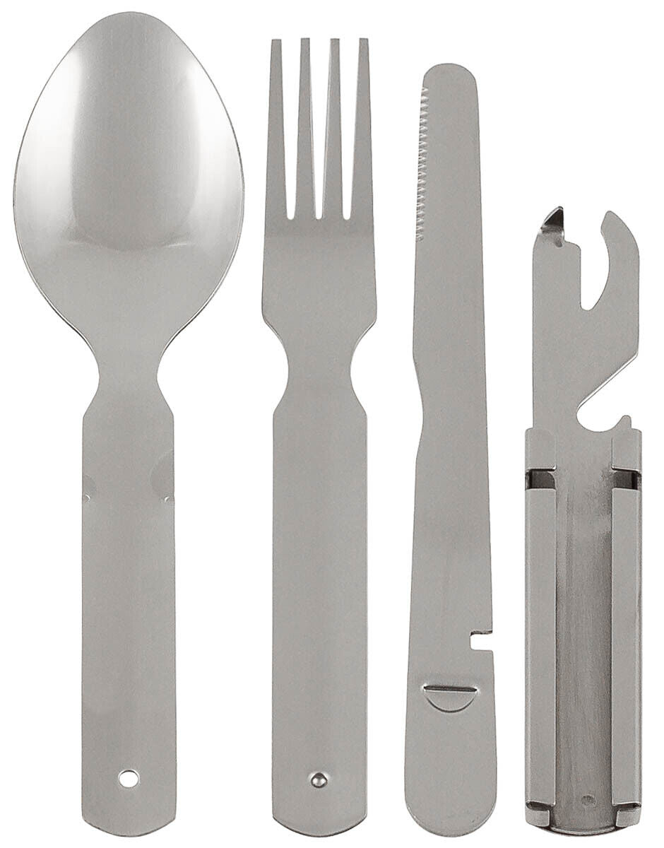 Bundeswehr German Army Cutlery Set 4-Parts Imitation Stainless Steel