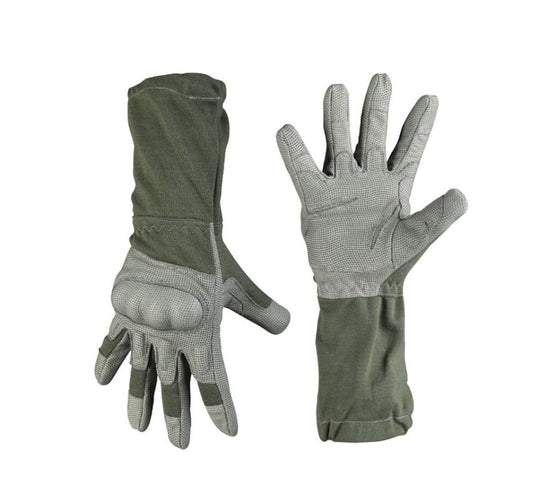 Gloves Foliage Action Gloves With Cuff Flame-Resistant Hand Protection OD Green