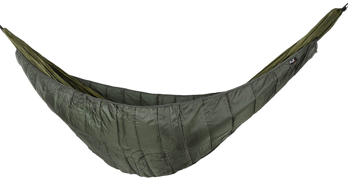 Hammock Outdoor Camping Insulation Underquilt OD Green ca. 245 x 70 cm