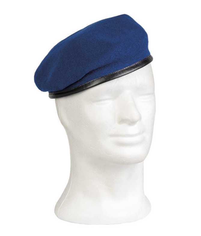 Original Plein Ciel Beret German Army Commando Bundeswehr 100% Merino Wool Blue