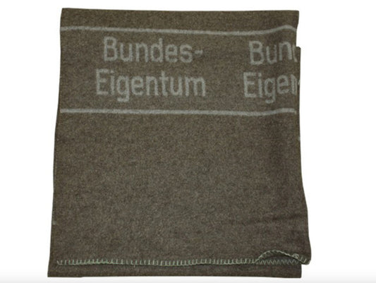 German Army Wool Blanket 210x200 cm - Vintage Military Surplus Used
