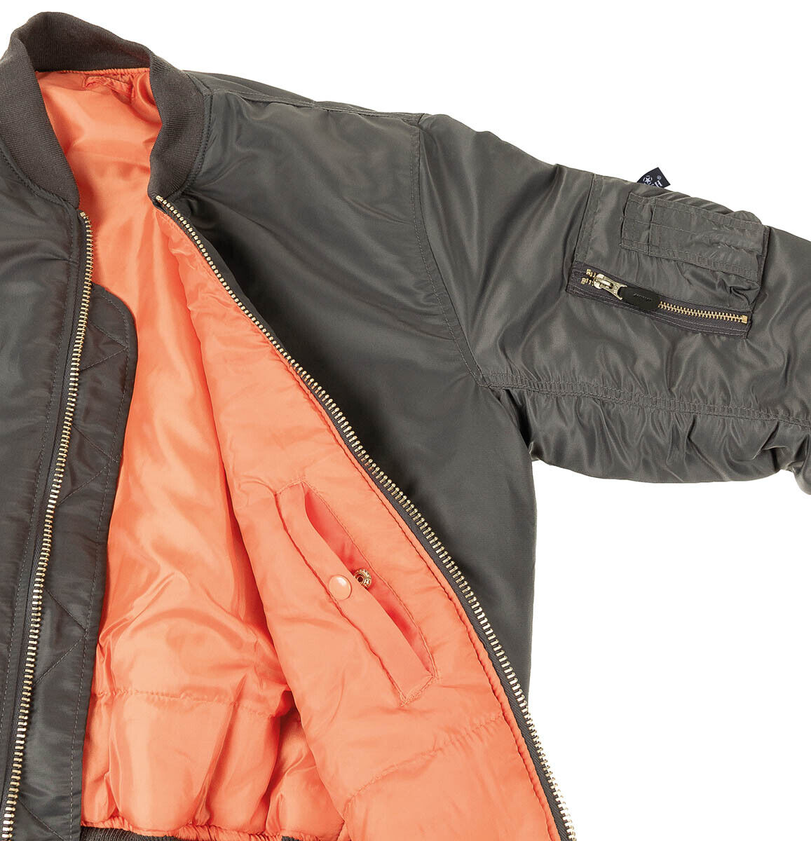 US Army Mens Bomber Jacket MA-1 Air Force Fly Military Pilot Flight Outdoor Coat