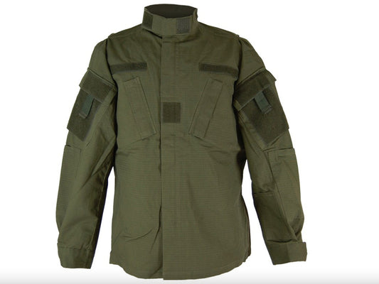 US Army Military Outdoor Light Field Jacket  RipStop ACU Style OD Green