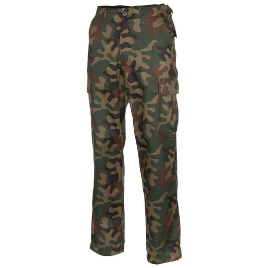 US Army Mens Tactical BDU Pants Combat Cargo Military Trousers Polish Camo MFH
