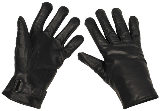 Bundeswehr Classic German Army Leather Gloves Military Black