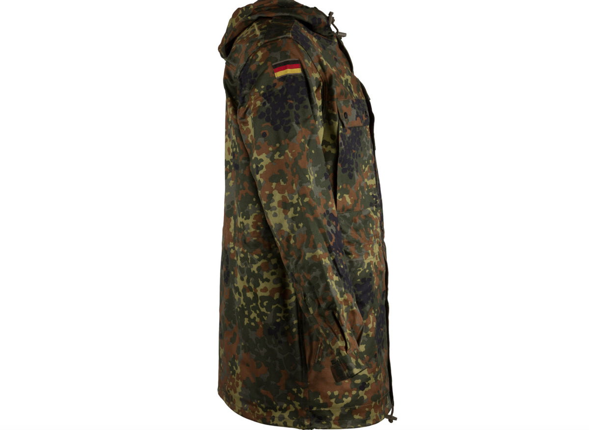 Original German Army Parka Without Lining Flecktarn – Used