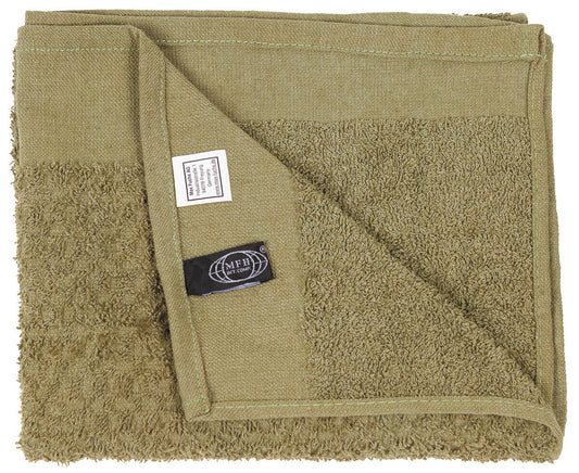 Bundeswehr Army German Military Towel Terry OD green 90x45cm