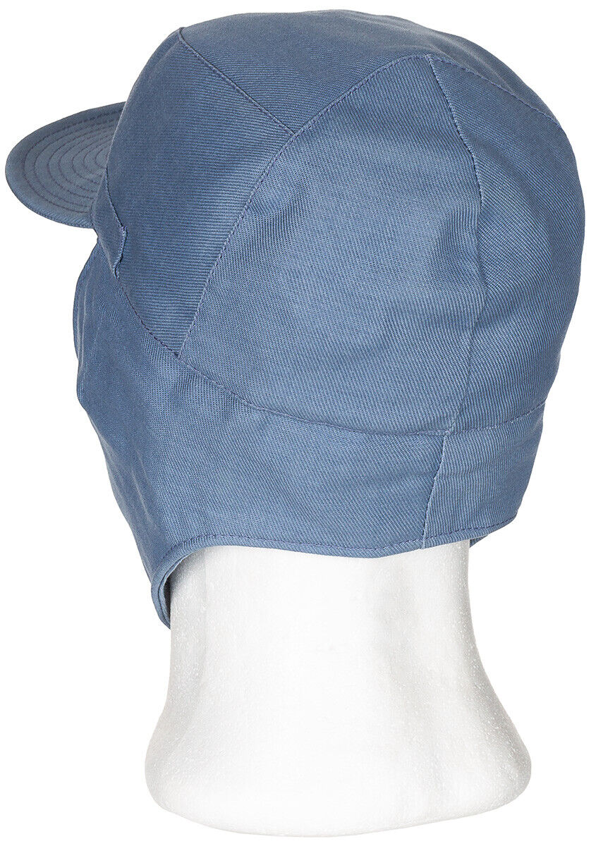 Original Swedish Army Military  Winter Cap Civil Defence Blue