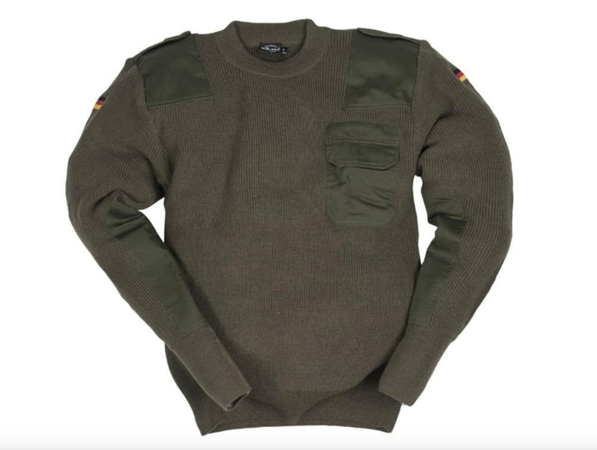 Mil-Tec German Sweater 80/wool 20/acrylic Olive
