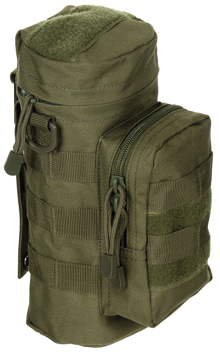 Pouch Bag Round Military Army Style MOLLE OD Green