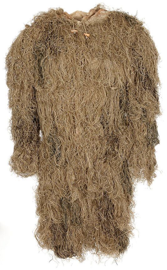 Military Outdoor Camo Parka Hunting Ghillie Jacket Desert with Bag