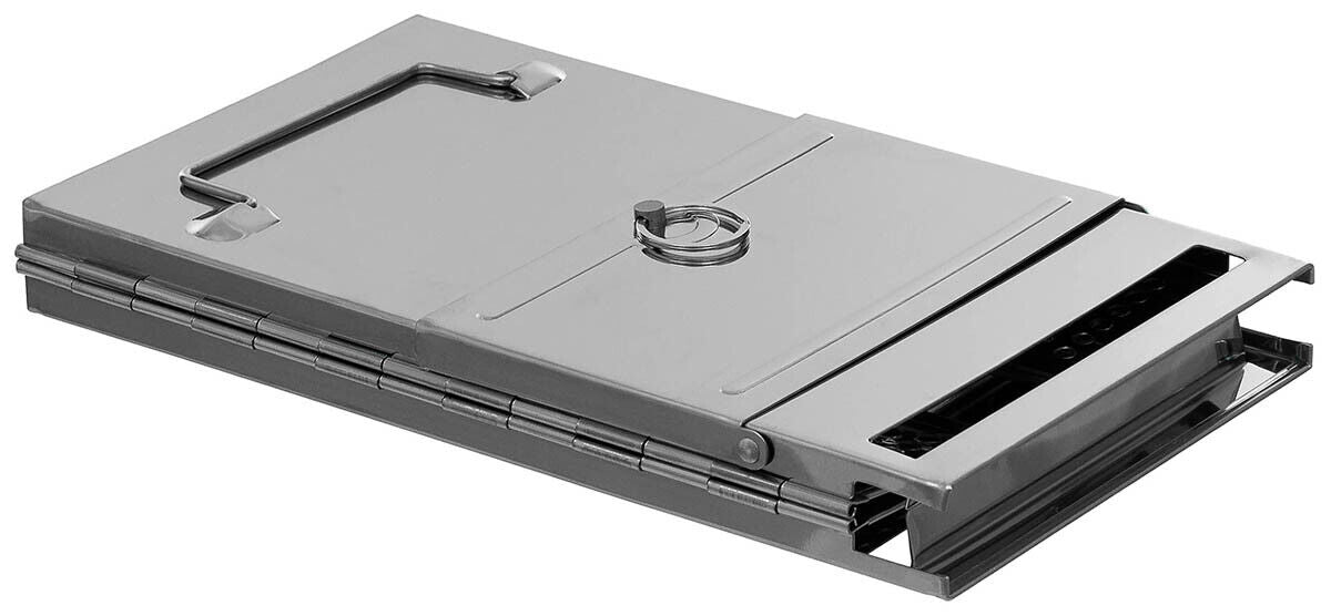 Foldable Stainless Steel Rocket Stove with Grate - Medium Size