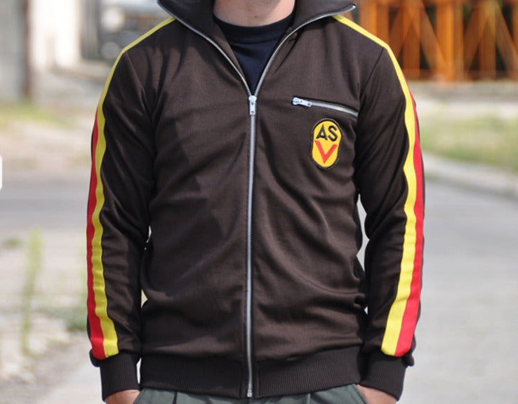 East German DDR Vintage ASV Gym Trainings Jacket Outdoor Sport Black