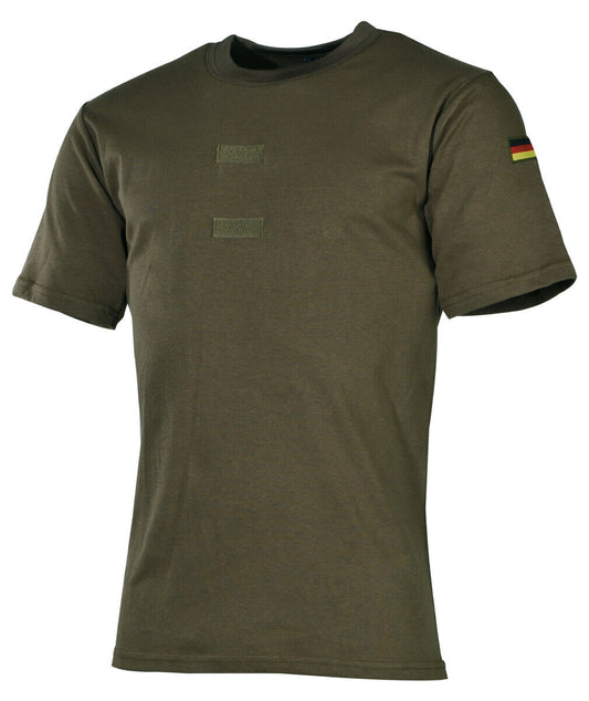 Bundeswehr Army Undershirt Tropical OD Green Loop Panels German Flag