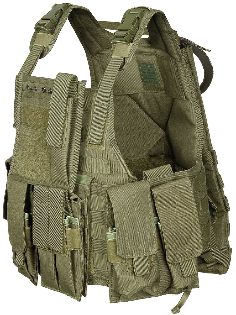 US Army Military Combat Vest Ranger With Belt OD Green Molle Adjustable One Size