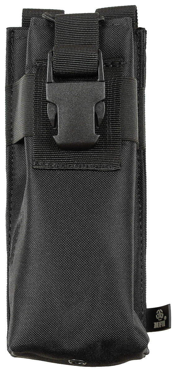 Pouch Bag Round Military Army Style MOLLE Black