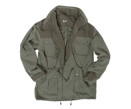 MIL-TEC Hunting Long Jacket Outdoor Camping Trekking Mens Parka Green
