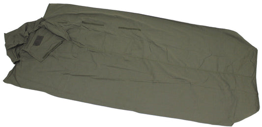 Original British Army Military GB Sleeping Bag Liner OD Green Used