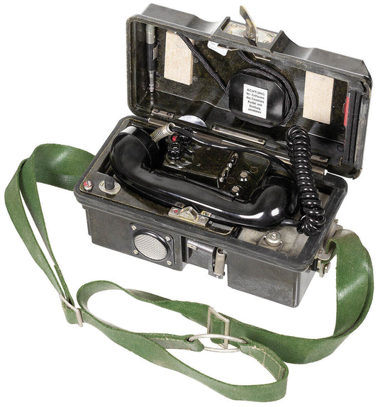 NVA Military Army Field Phone  With Accessories  in case Vintage Collectible