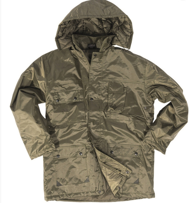 MIL-TEC Dubon Parka Army Winter Quilted Military Jacket Warm Hooded Coat Olive