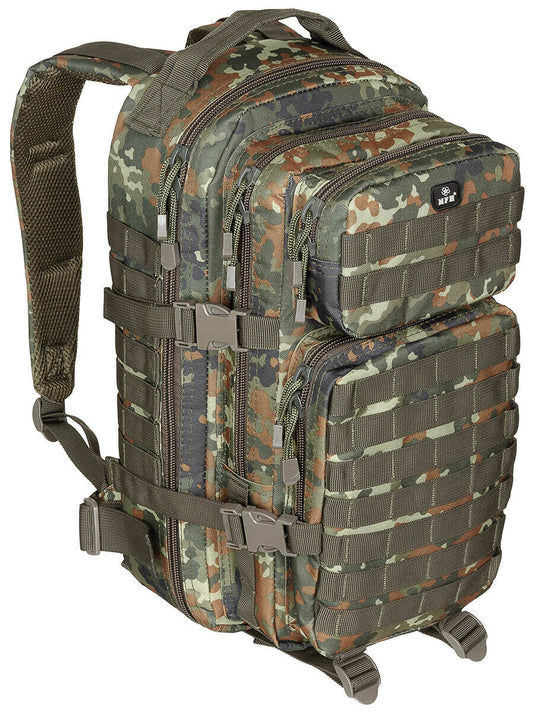 US 30L Backpack Assault I Tactical MOLLE Flecktarn Bundewehr Airsoft MFH Brand