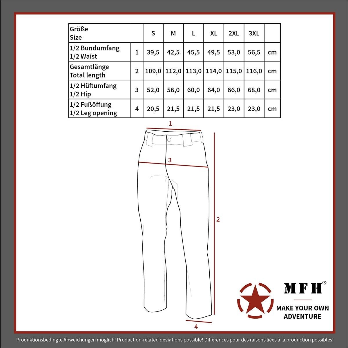 MFH US Combat Pants BDU M95 Czech Camo M95