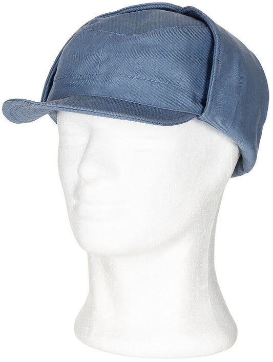 Original Swedish Army Military  Winter Cap Civil Defence Blue