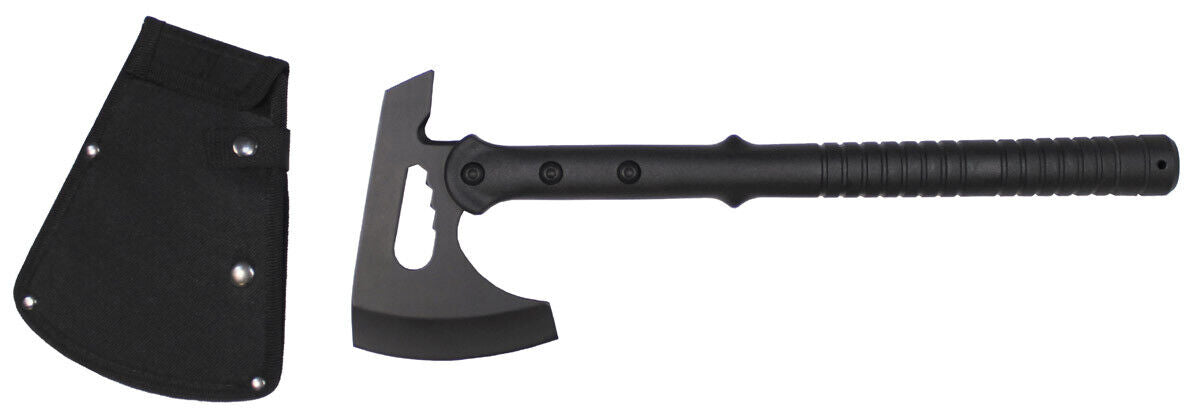 Tomahawk Outdoor Camping Hunting Tactical Black Plastic Handle Sheath
