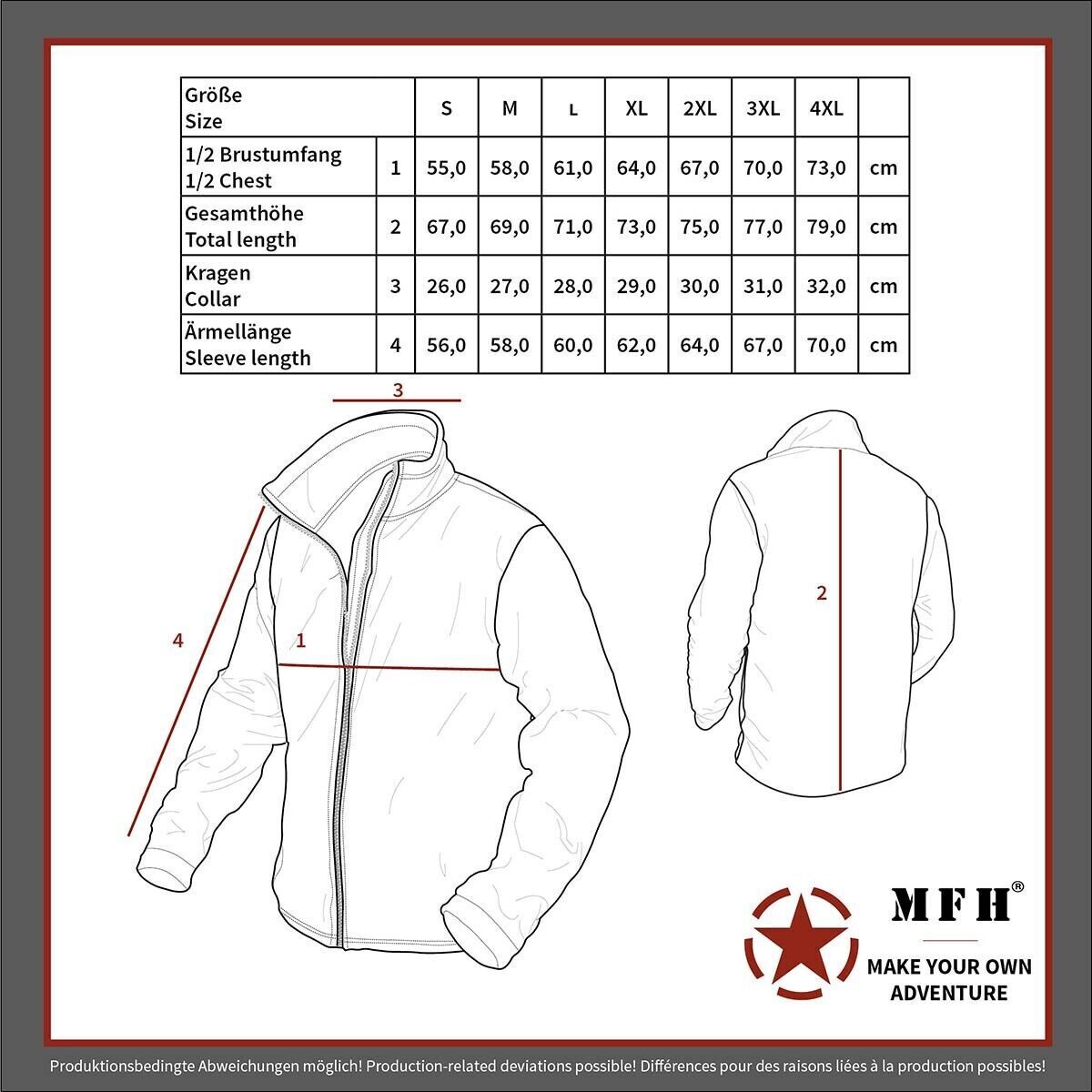 MFH Sweat Jacket Tactical M95 Czech Camo M95