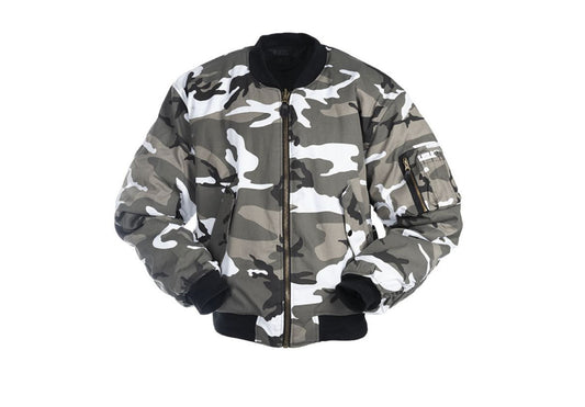 US Military Bomber Style Jacket Basic MA1 Flight Pilot Urban Camo