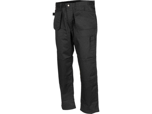 Original Belgium Army Military Black Side Pockets Pants 65% Polyester New