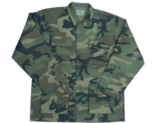 US Army Military Outdoor Light Field Combat Jacket  RipStop BDU Style Camo